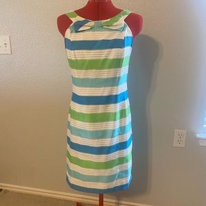 Lilly Pulitzer striped shift dress.